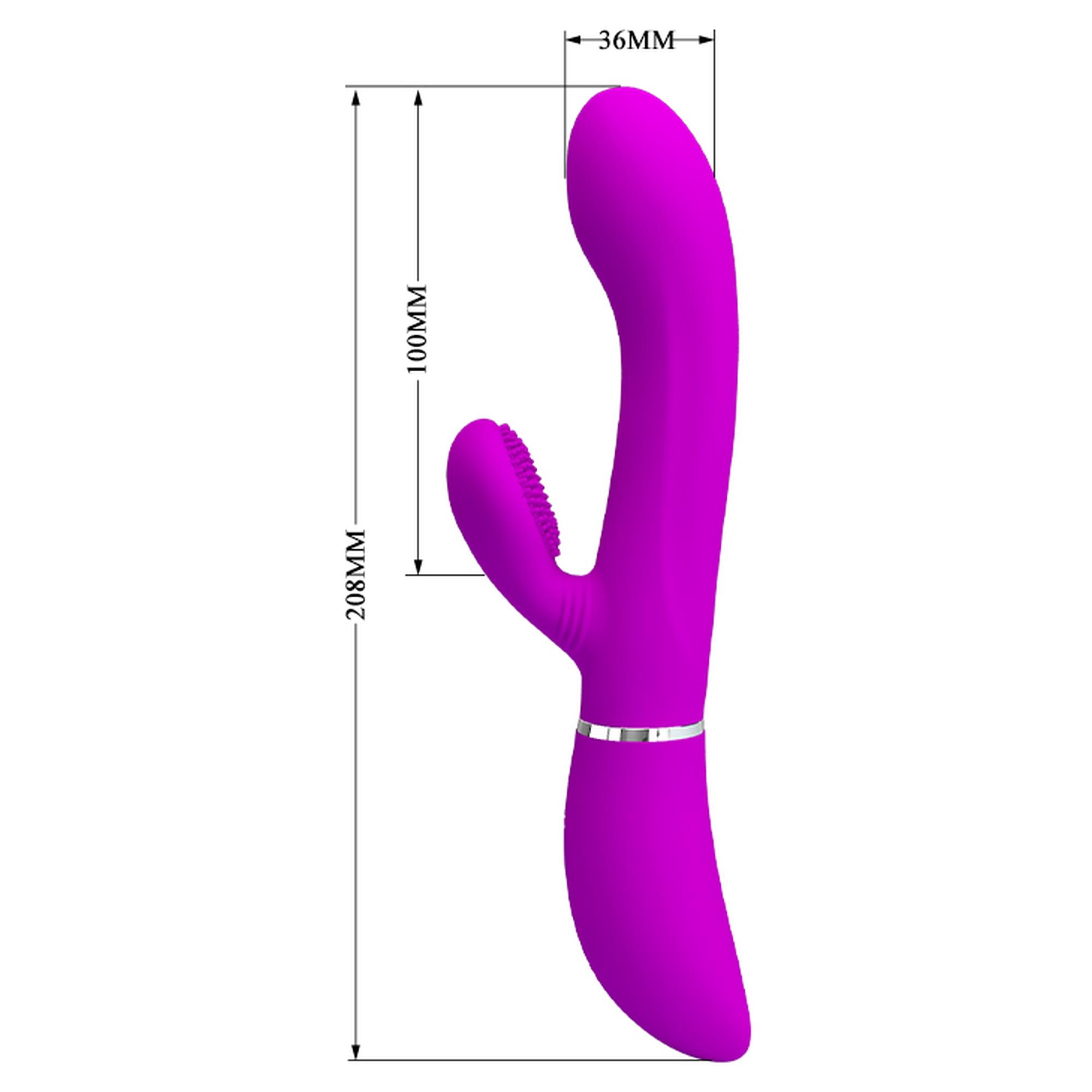 Wibrator łechtaczkowy punktu G Pretty Love 12 wibracji silikonowy USB - obrazek 7