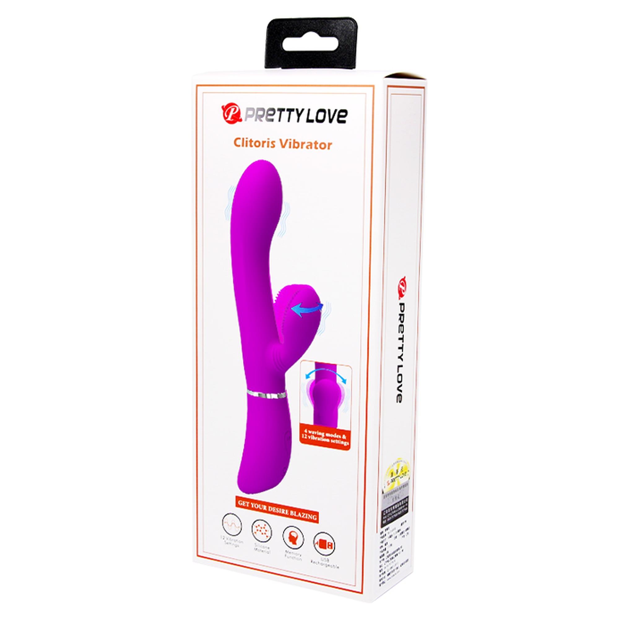 Wibrator łechtaczkowy punktu G Pretty Love 12 wibracji silikonowy USB - obrazek 2