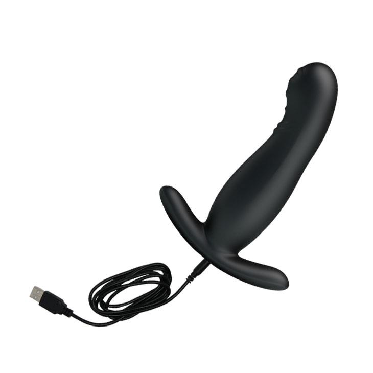 Masażer prostaty Pretty Love wibrujący łaskoczący czarny USB 13 cm - obrazek 7
