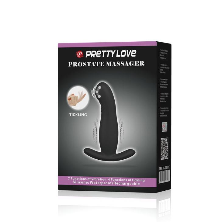 Masażer prostaty Pretty Love wibrujący łaskoczący czarny USB 13 cm - obrazek 9