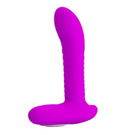 Masażer prostaty silikonowy Pretty Love 12 wibracji 3 rotacje USB 16 cm