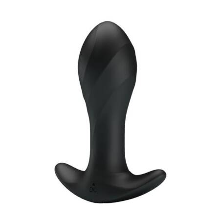 Korek analny wibrujący Pretty Love silikonowy 12 funkcji USB czarny 10