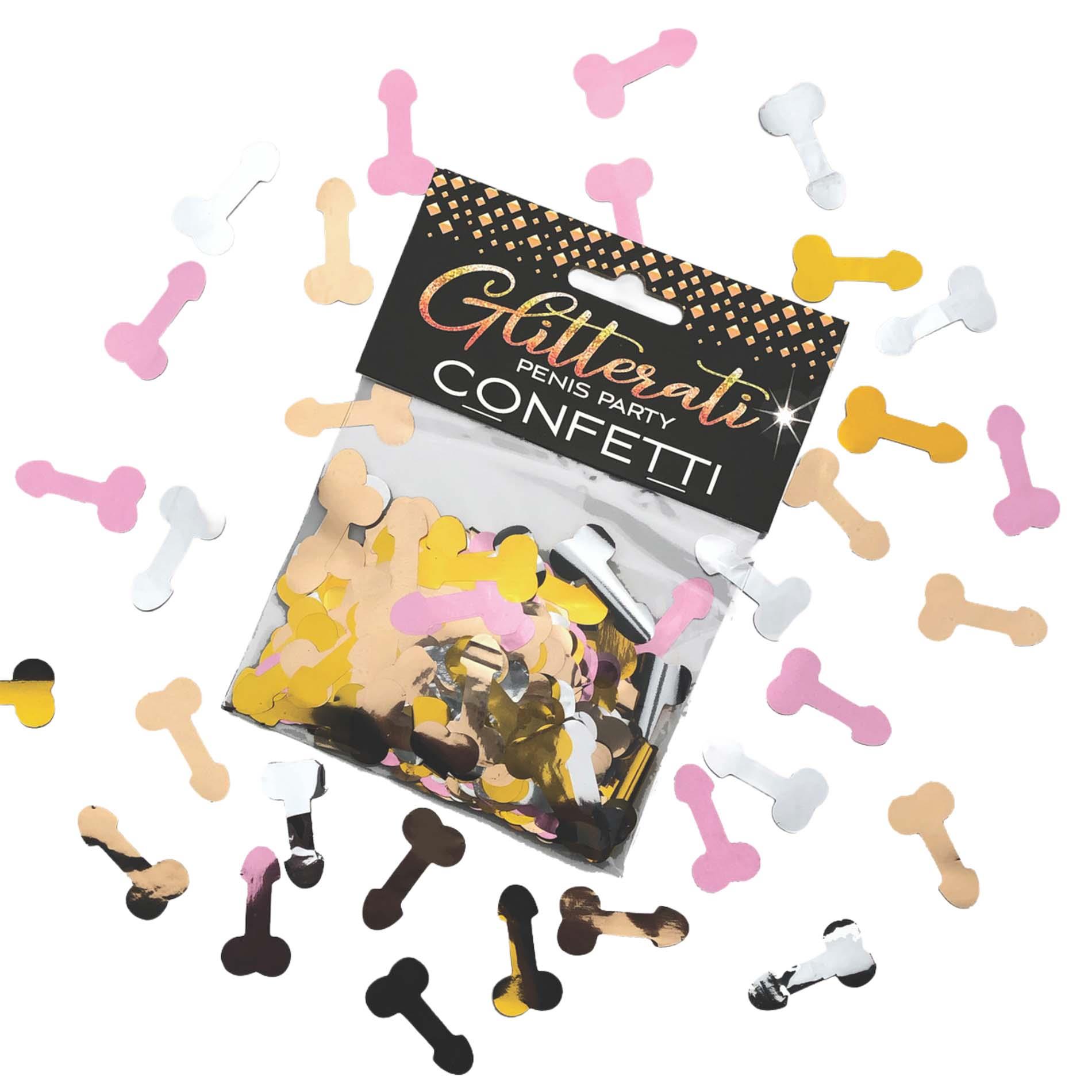 Konfetti penisowe Glitterati metaliczne 85 g