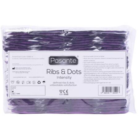 Prezerwatywy Pasante Ribs Dots Intensity prążkowane kropkowane 144 szt