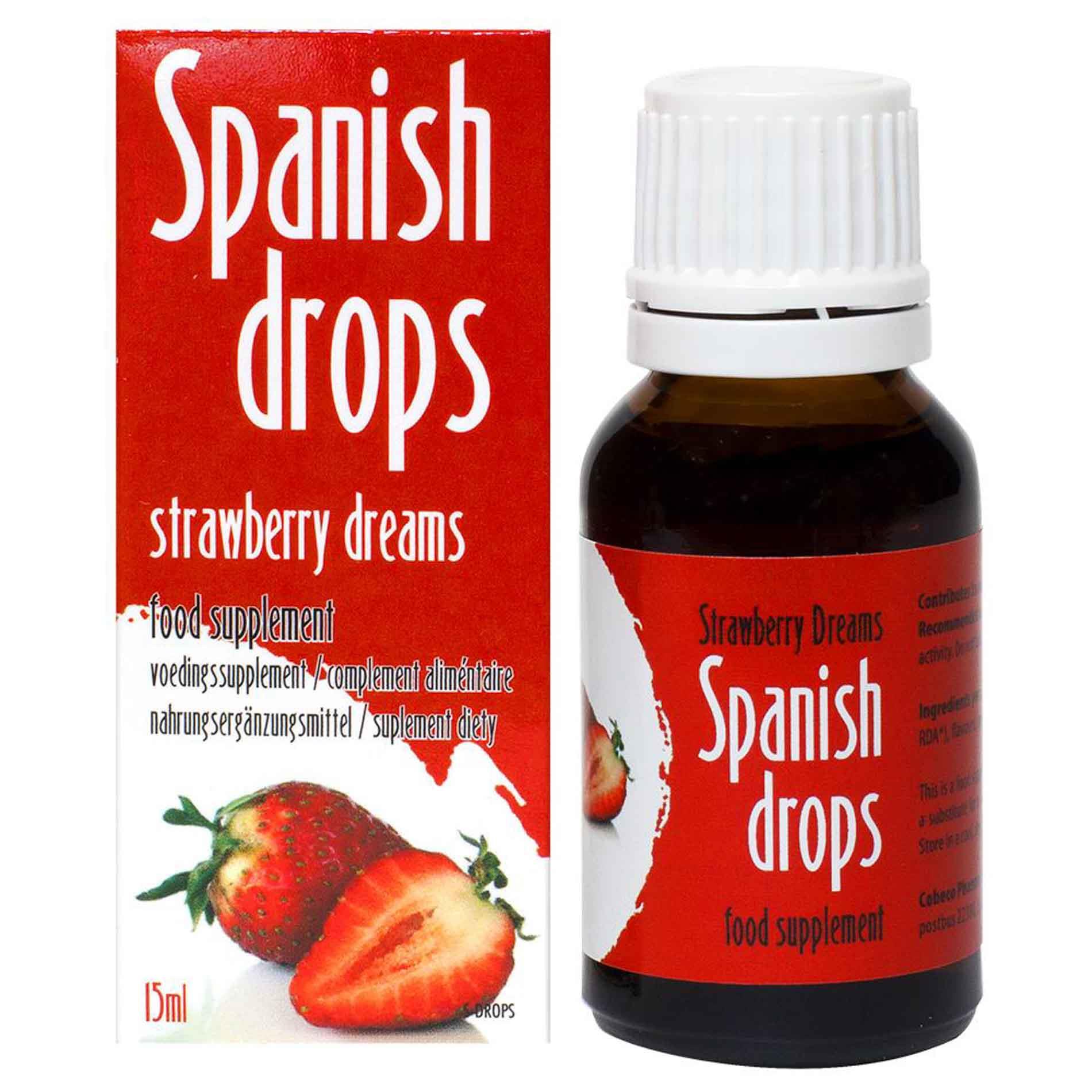 Truskawkowe krople Spanish Drops Strawberry Dreams Cobeco