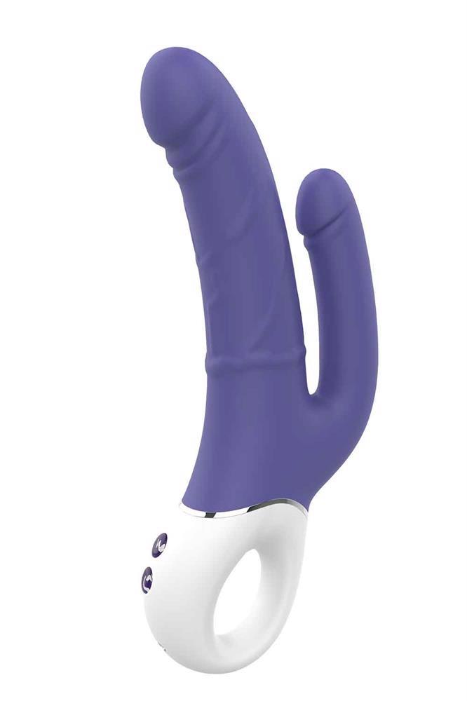 Podwójny wibrator silikonowy Vibes of Love Double Pleasure USB 23.5 cm - obrazek 5