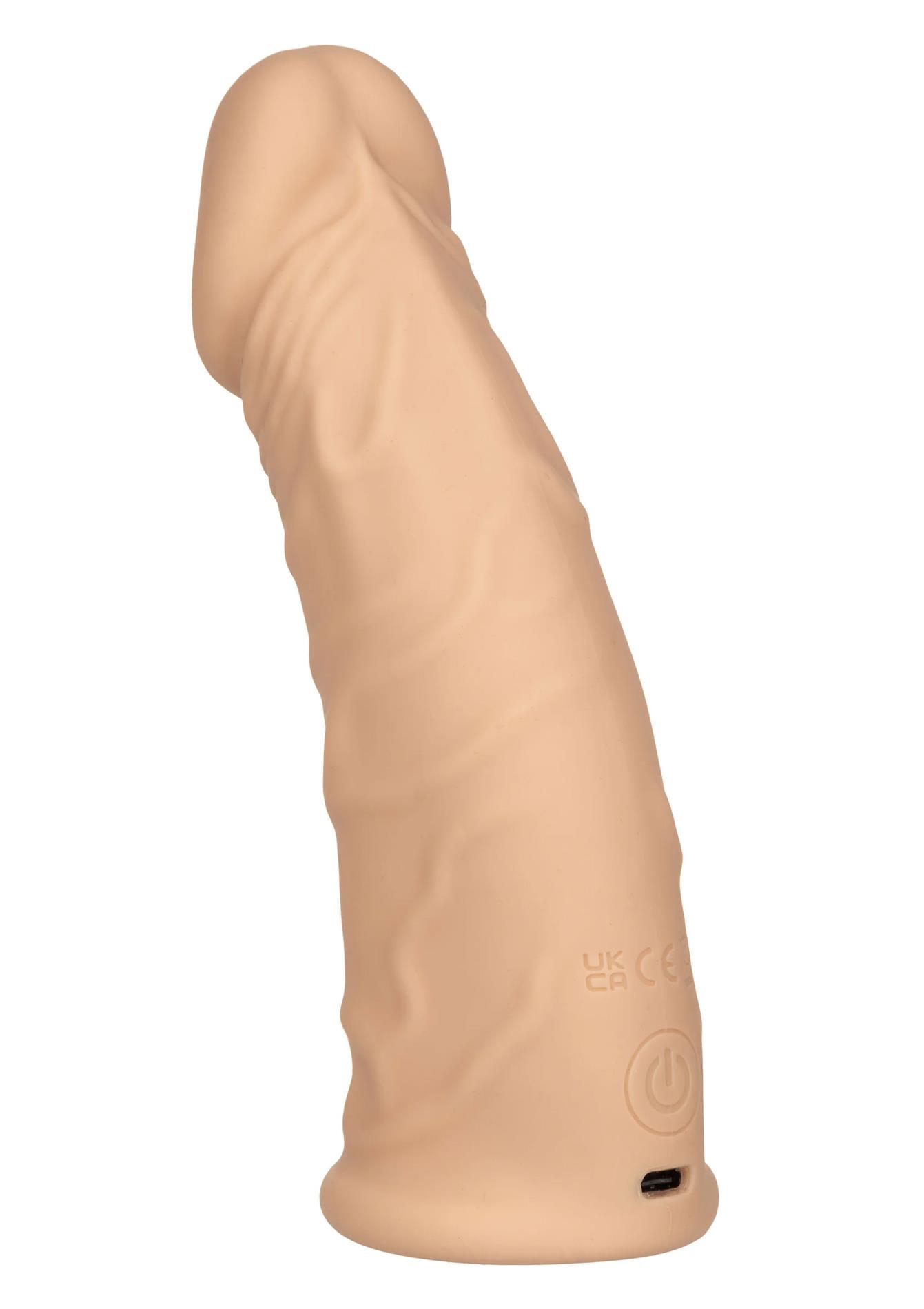 Przedłużka wibrująca Calexotics silikonowa 18 cm USB - obrazek 3