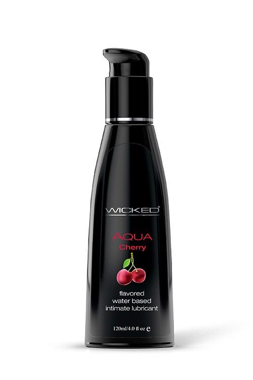 Lubrykant smakowy wiśniowy Wicked Aqua 120ml - obrazek 2
