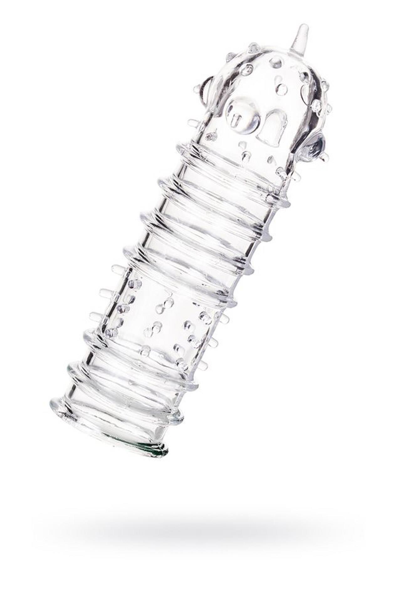 Osłona na penisa transparentna TPR A-Toys 15 cm - obrazek 3