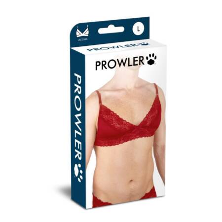Biustonosz koronkowy Prowler czerwony L