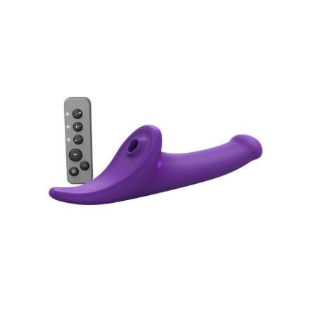 Dildo multi orgasm wibrujące Strap on me L fioletowe