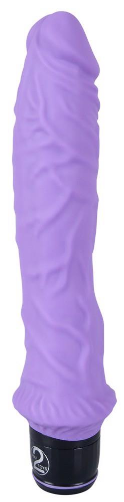 Wibrator silikonowy You2Toys fioletowy 25 cm - obrazek 2