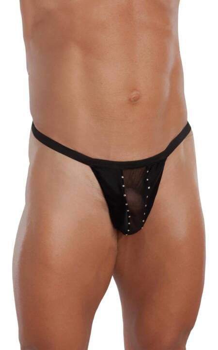 Stringi prowokacyjne SoftLine 4484 czarne S/L