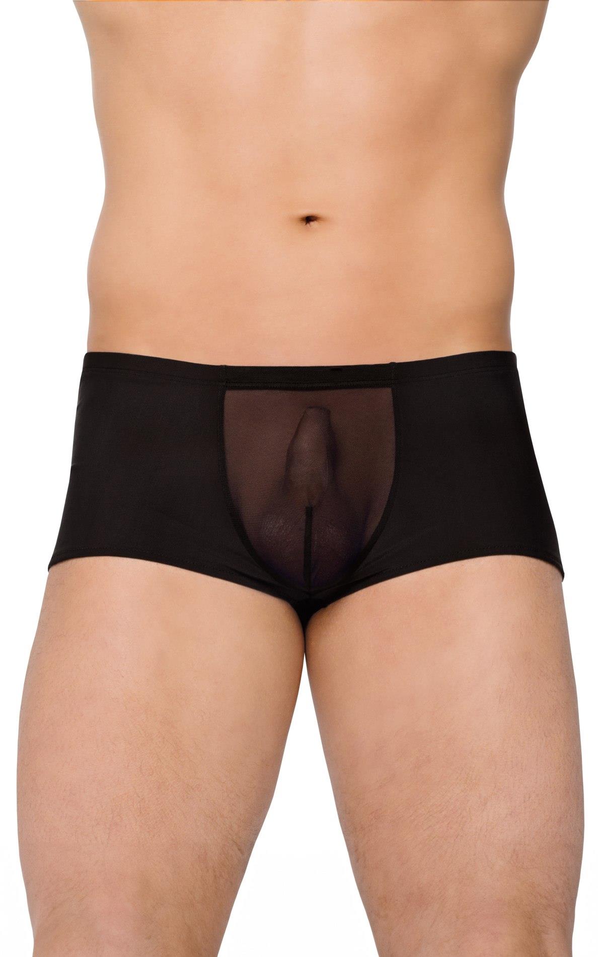 Erotyczne szorty z siateczki SoftLine czarne XL