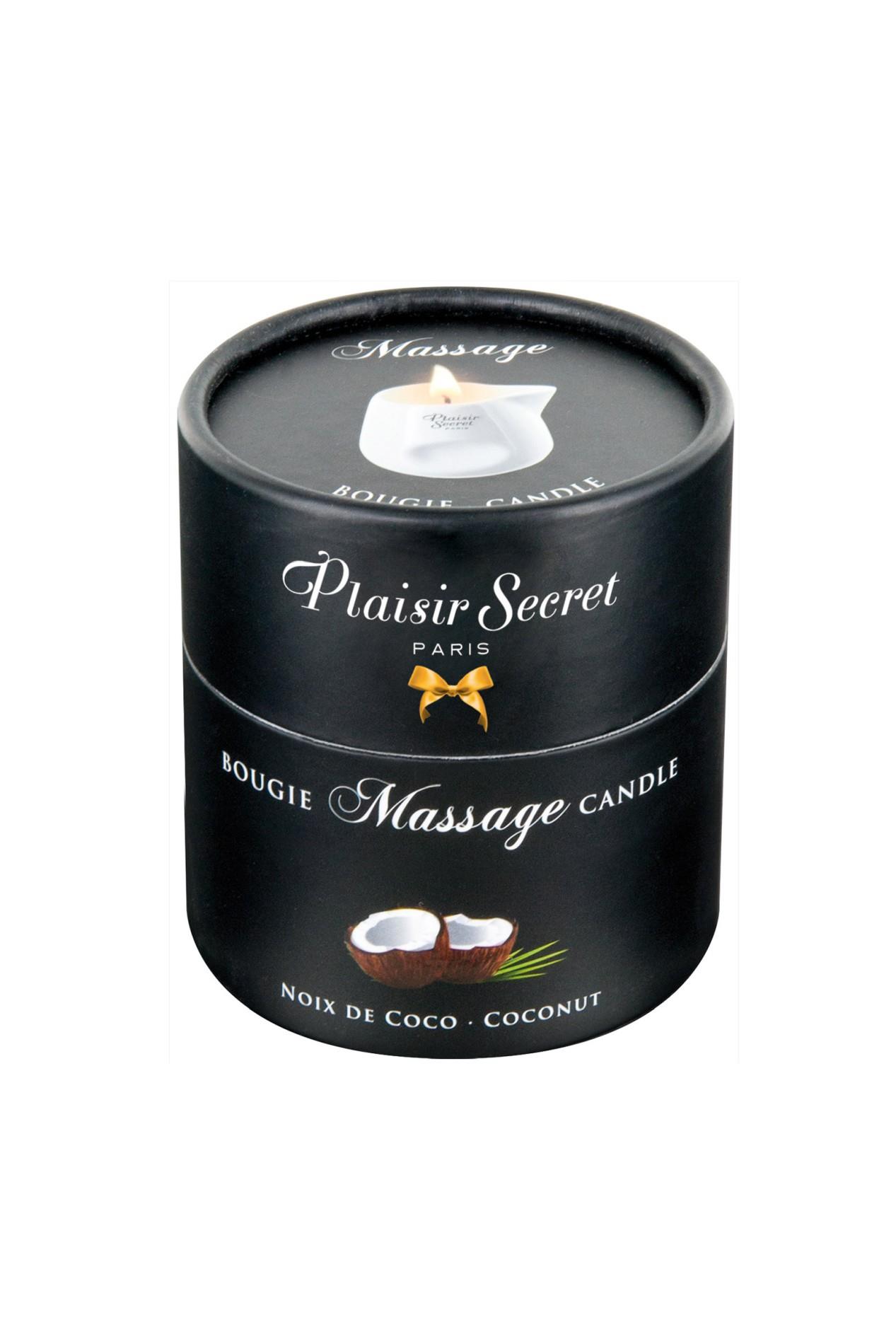 Świeca do masażu kokosowa Plaisir Secret 80 ml