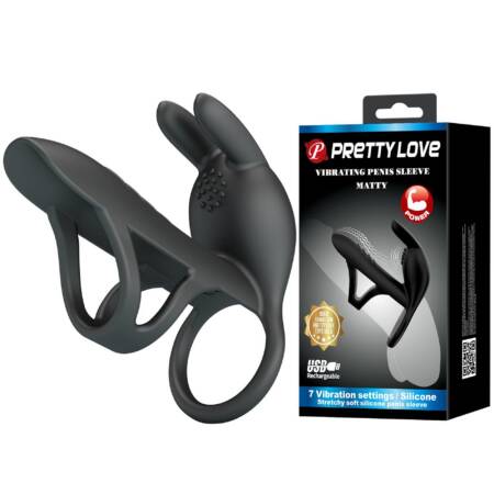 Nakładka wibrująca Pretty Love Matty silikonowa USB 4 cm