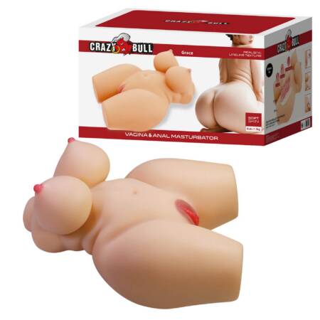 Masturbator waginalno analny Crazy Bull Grace TPR 37 5 cm