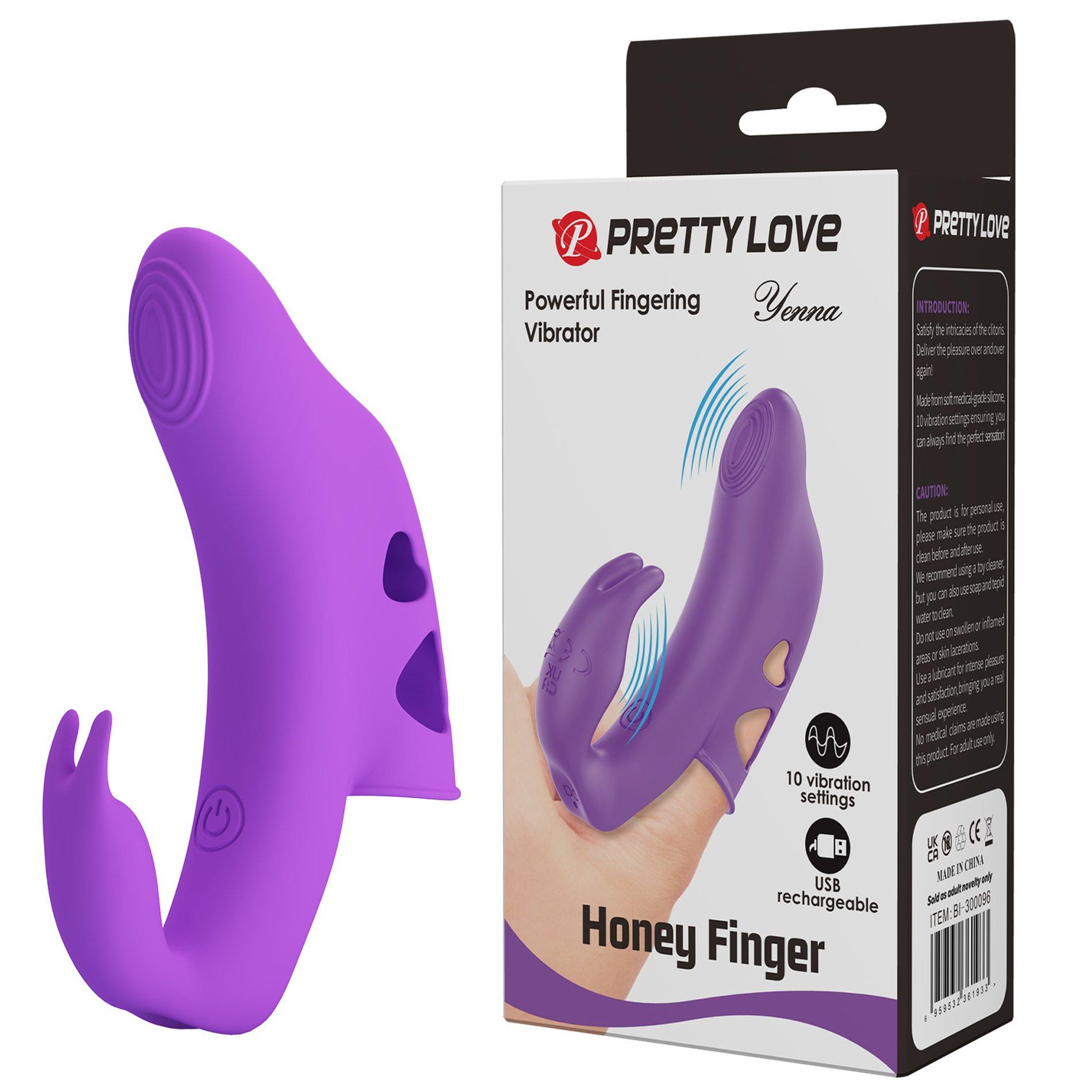 Wibrator palcowy Yenna Honey Finger Pretty Love 10 wibracji - obrazek 4