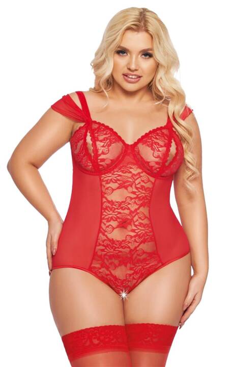 Body Dora SoftLine Collection czerwone 3XL