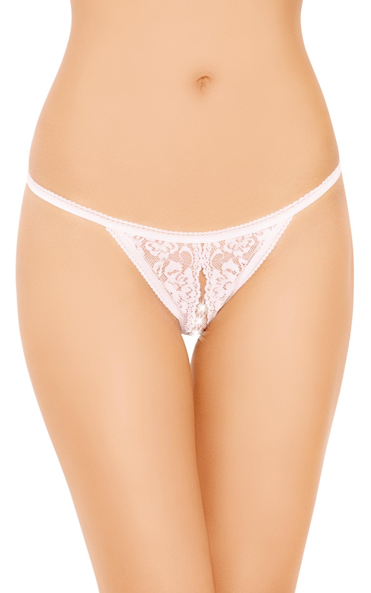 Zmysłowe stringi SoftLine 2227 białe S/L - obrazek 2