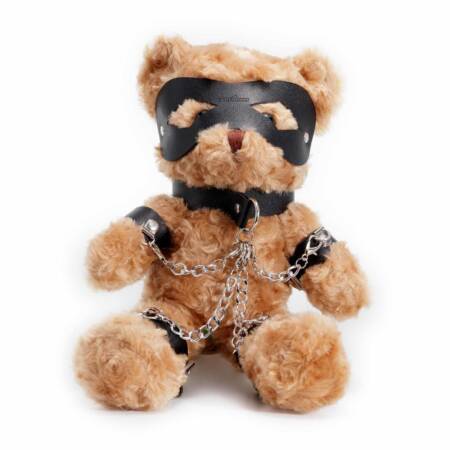 Miś bondage Crushito Crushious czarny 31 cm