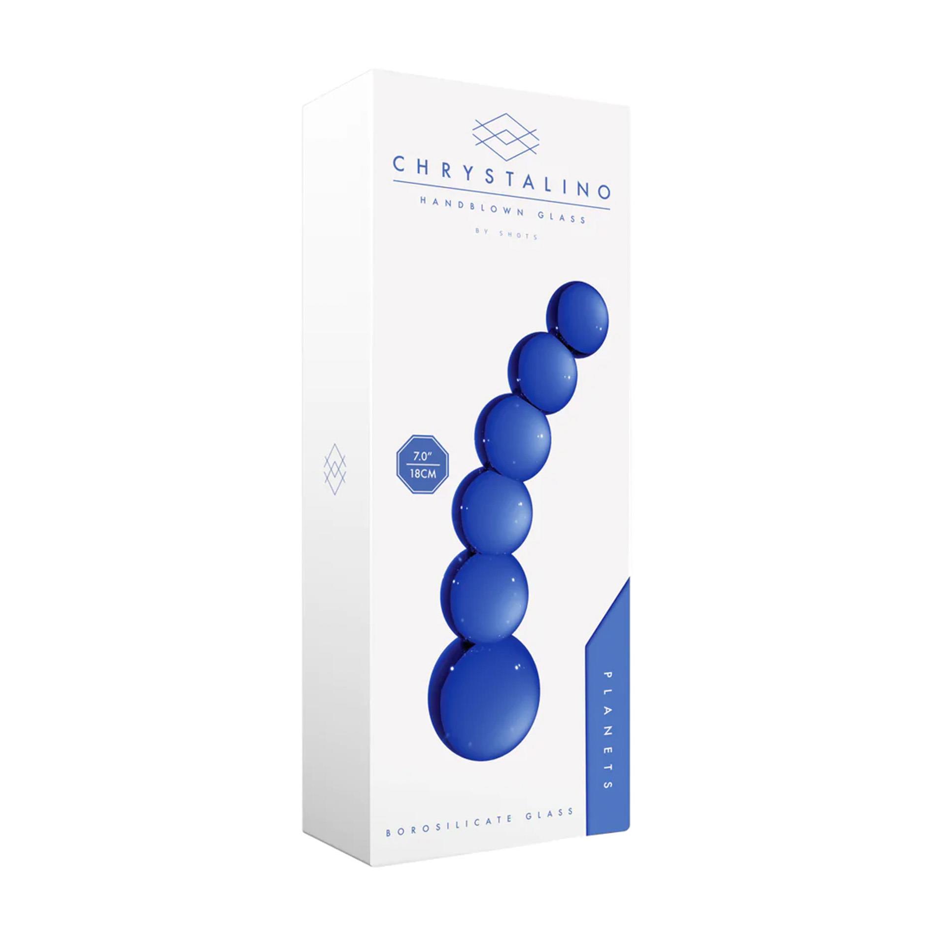 Dildo szklane Planets Chrystalino 18,5 cm - obrazek 4