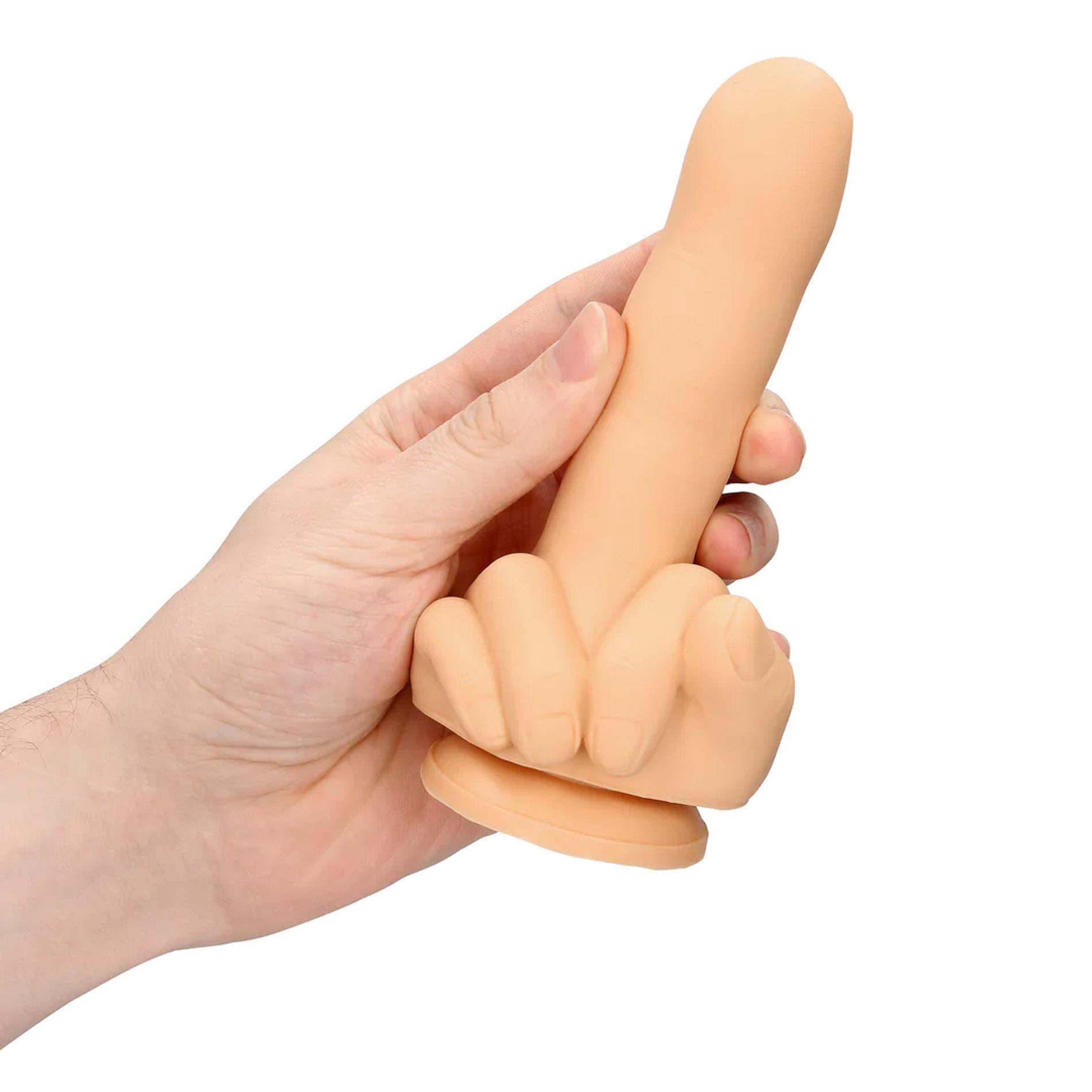 Zabawne dildo silikonowe S-Line Up Yours cieliste - obrazek 5