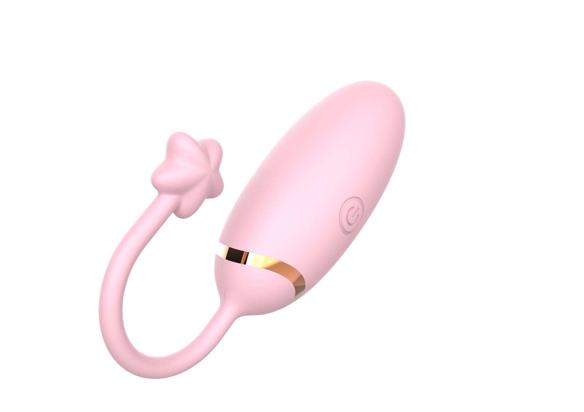 Jajko wibrujące z aplikacją B Series Cute silikonowe 8 cm