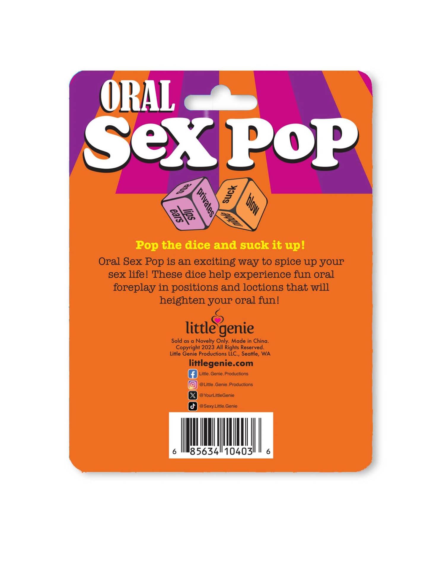 Gra erotyczna Oral Sex Pop Little Genie Productions