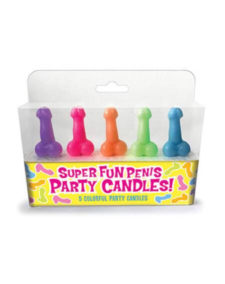 Świeczki imprezowe Super Fun w kształcie penisa 6 sztuk