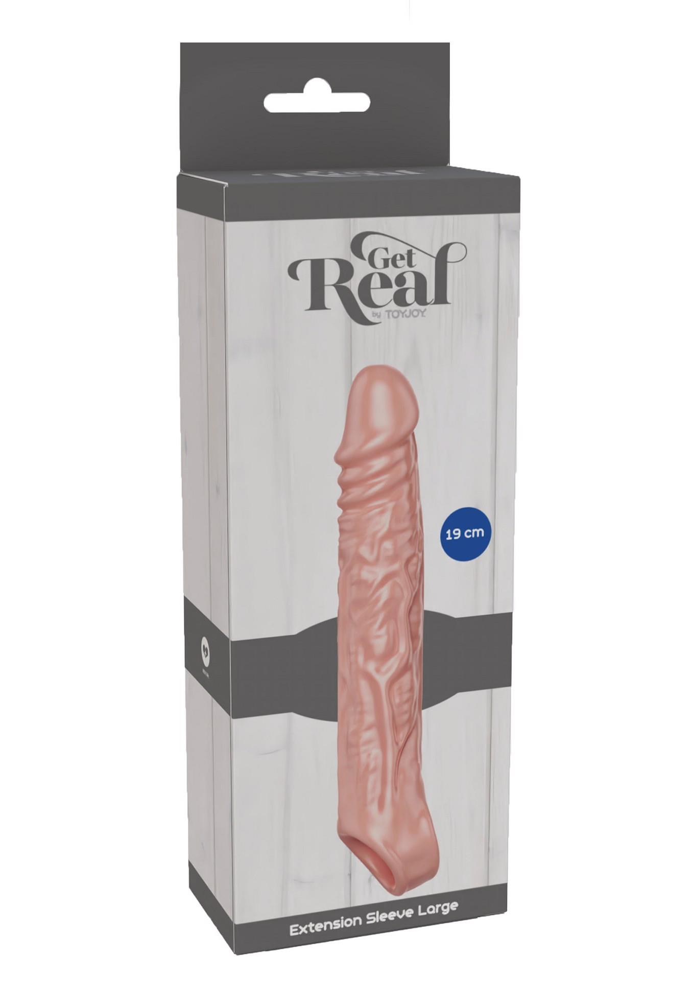 Nakładka erekcyjna ToyJoy Get Real Large 19 cm TPE