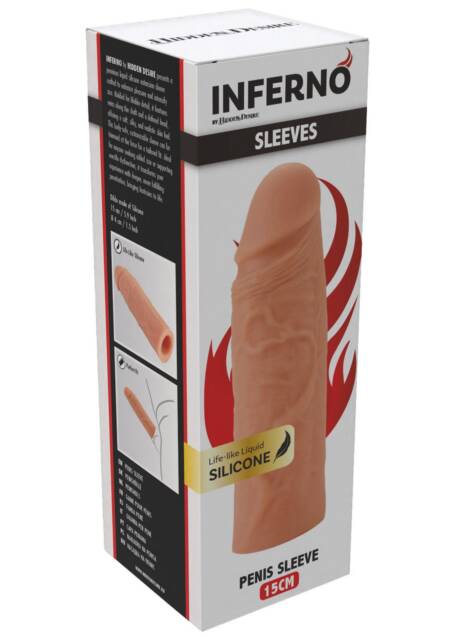 Nakładka przedłużająca silikonowa Inferno 15 cm