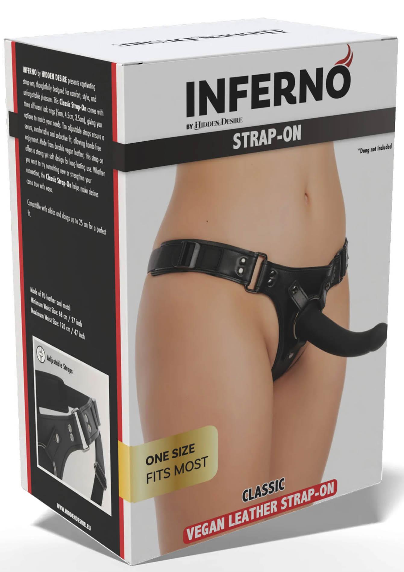 Uprząż strap on Classic Hidden Desire z wymiennymi pierścieniami - obrazek 3