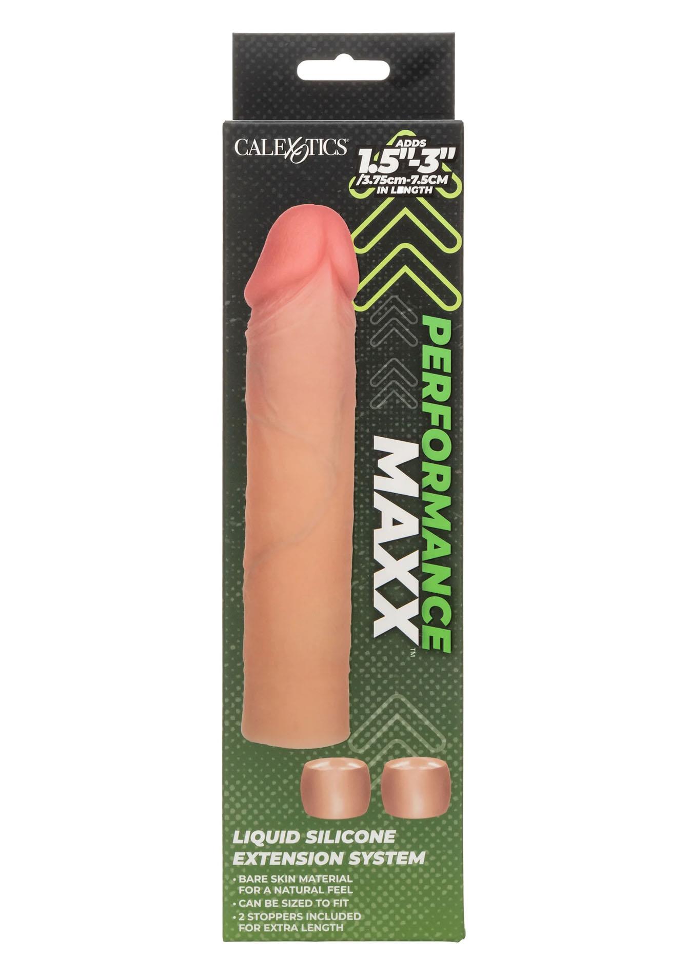 Przedłużka silikonowa na penisa Calexotics skin 20 cm - obrazek 2