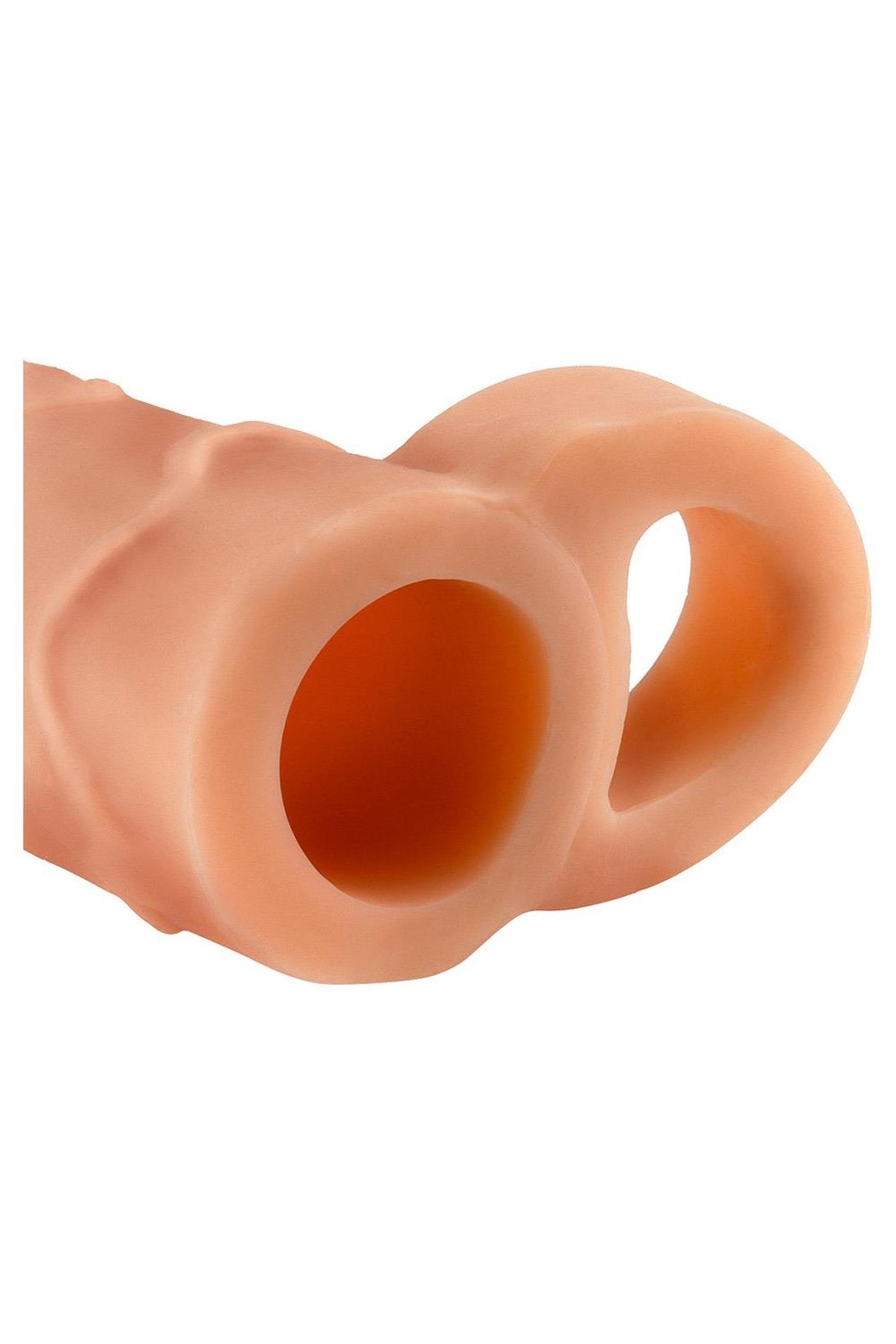 Przedłużka Fantasy Xtensions Perfect 2.5 cm z paskiem na jądra - obrazek 3