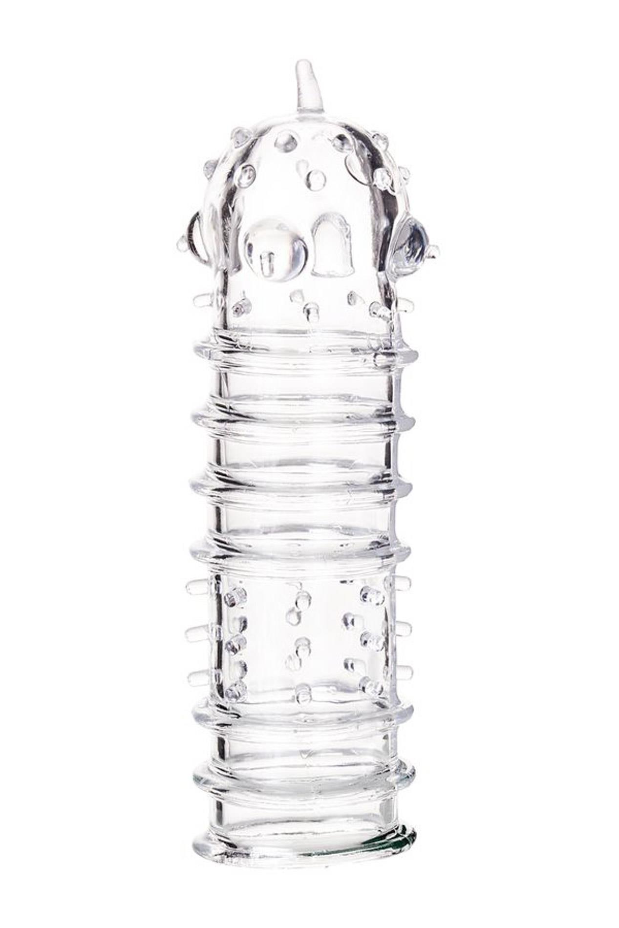Osłona na penisa transparentna TPR A-Toys 15 cm