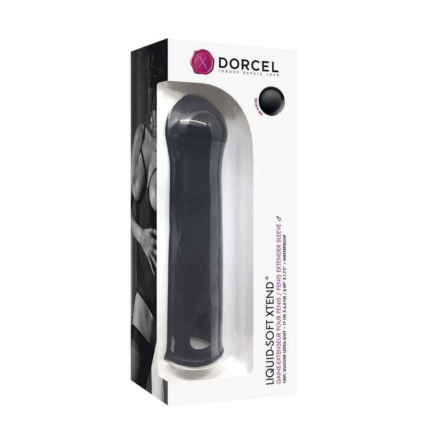 Przedłużka silikonowa Dorcel Liquid Soft XTend czarna 17 cm