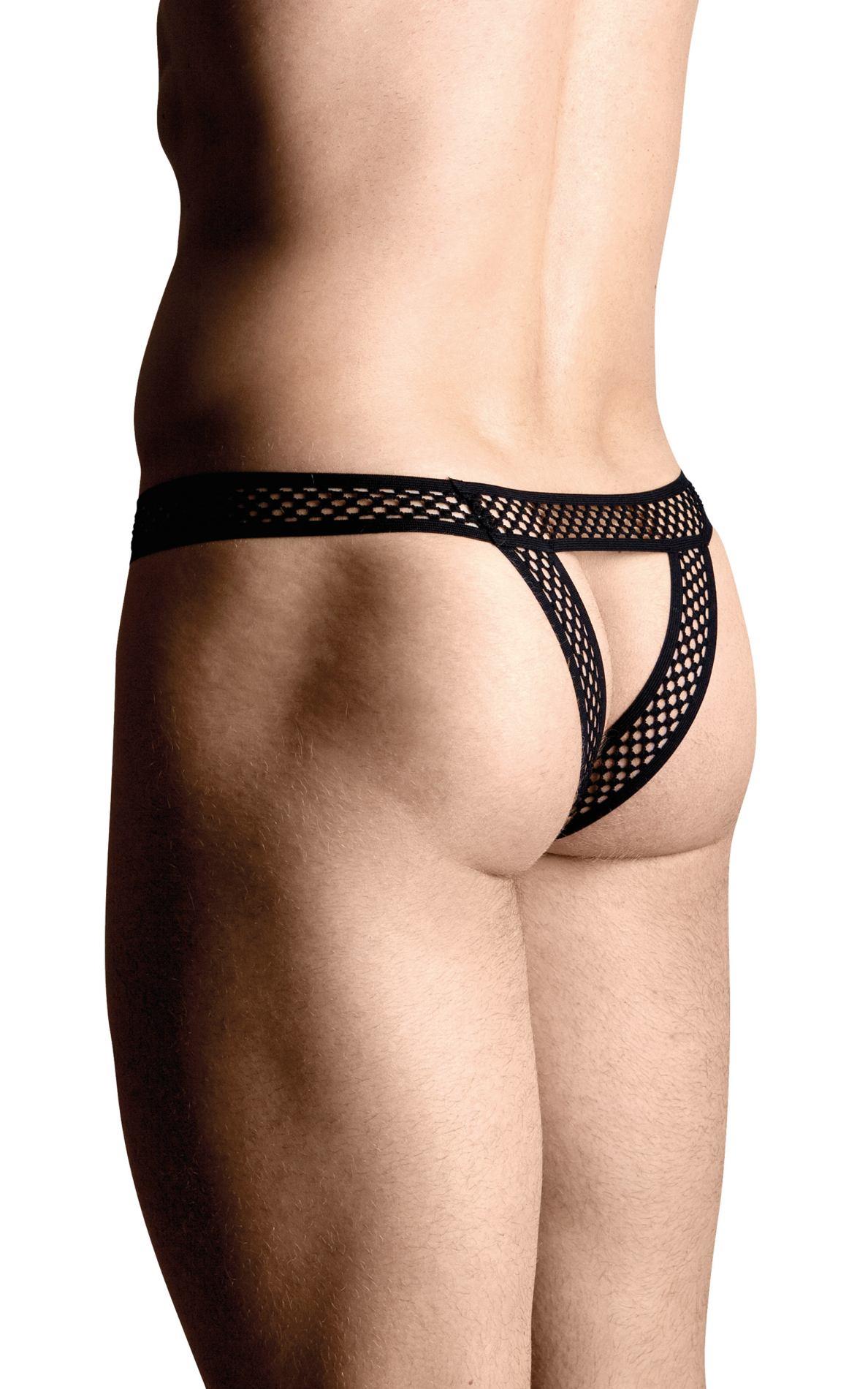 Stringi męskie prowokacyjne SoftLine 4486 czarne S/M - obrazek 2