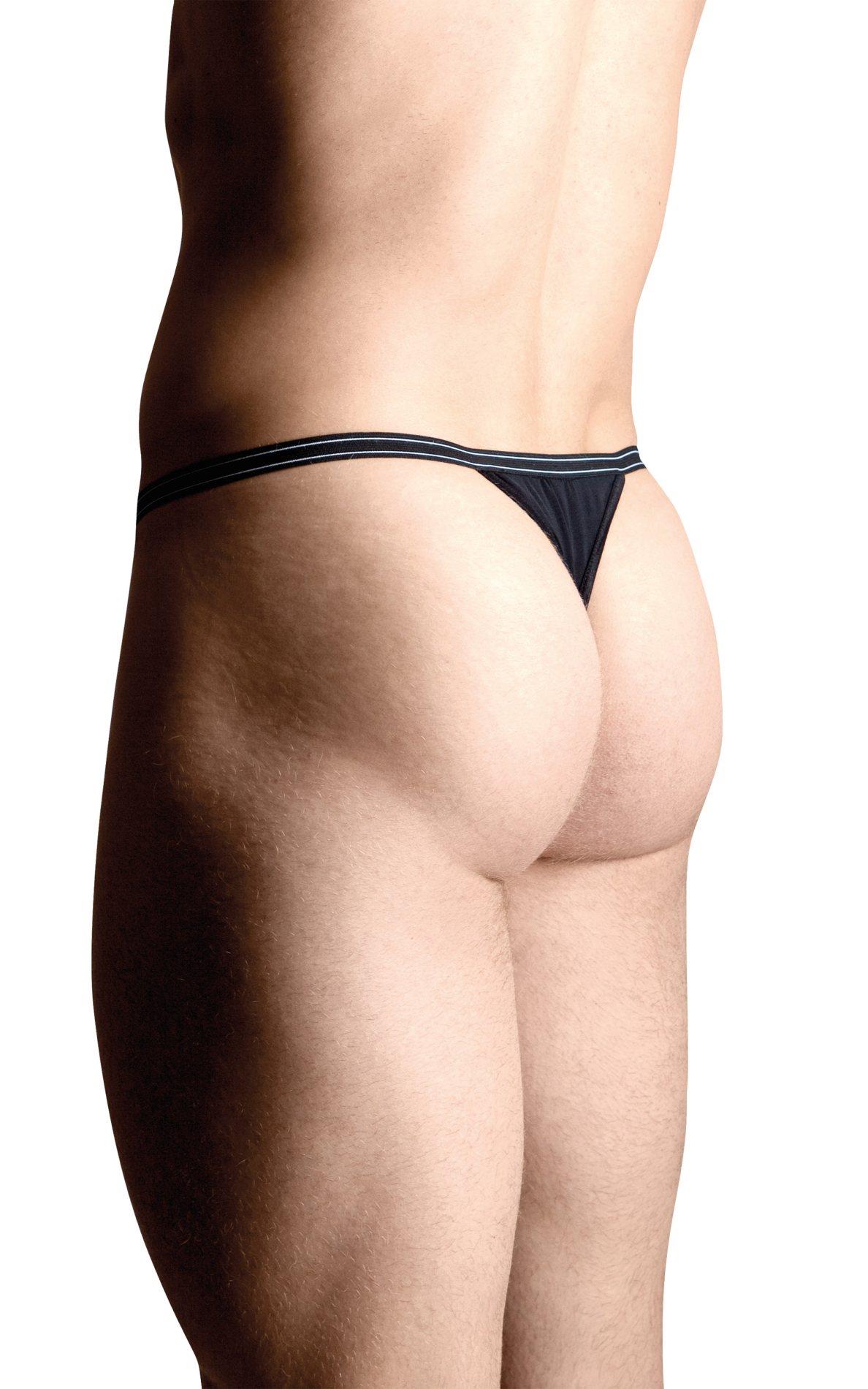 Męskie stringi z motywem SoftLine Collection 4491 czarny S/L - obrazek 2