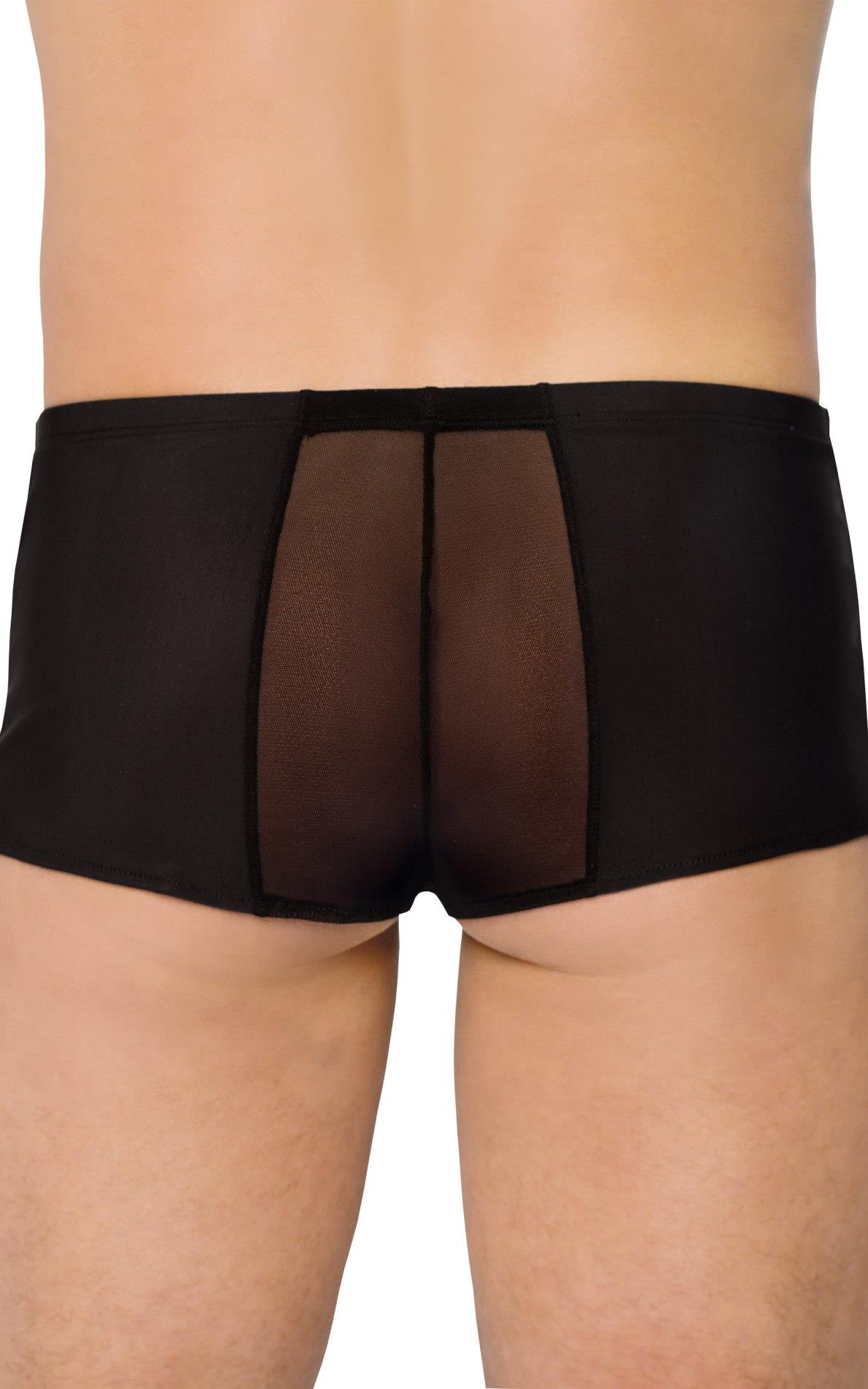 Erotyczne szorty z siateczki SoftLine czarne XL - obrazek 2