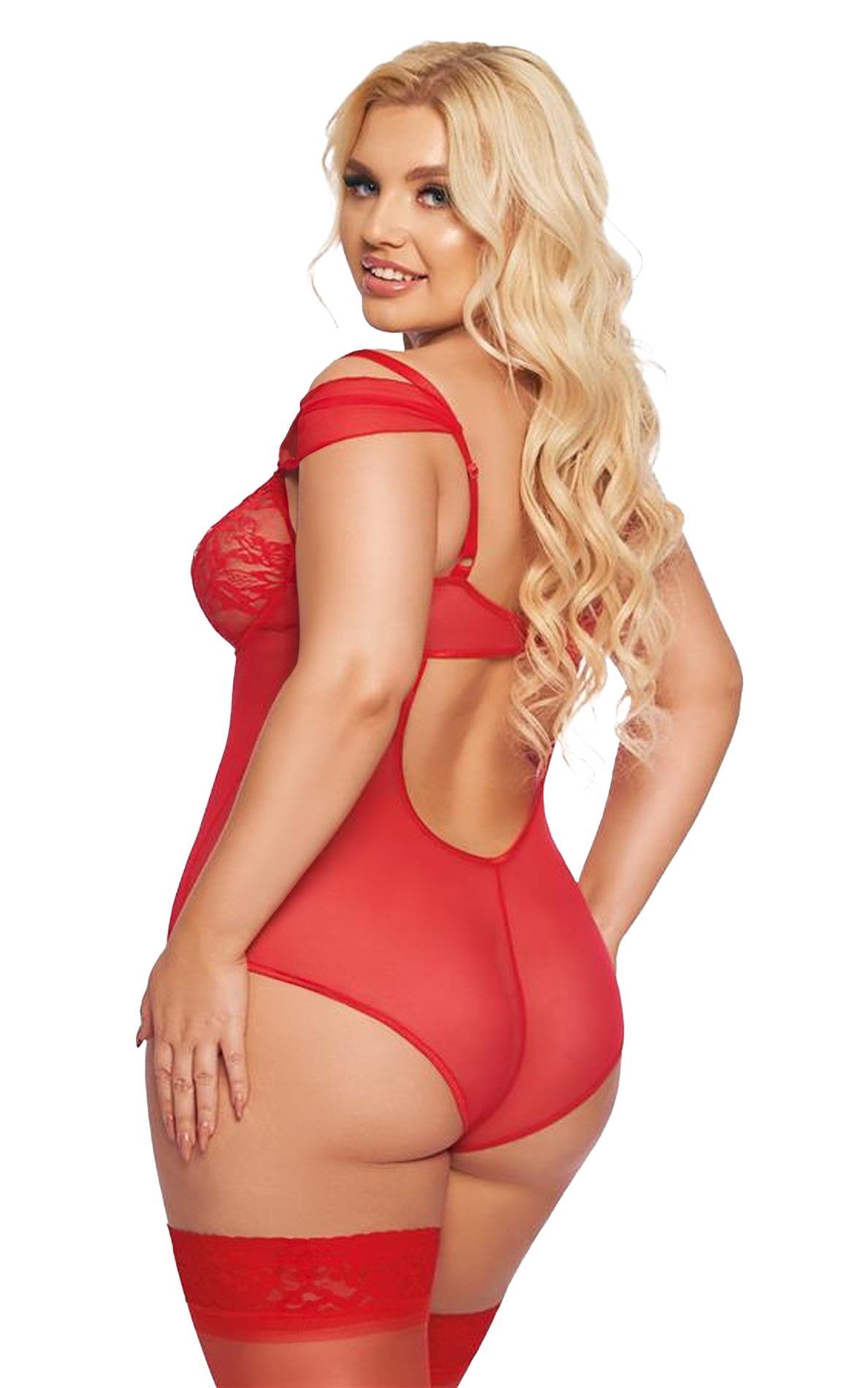 Body Dora SoftLine Collection czerwone 3XL - obrazek 2
