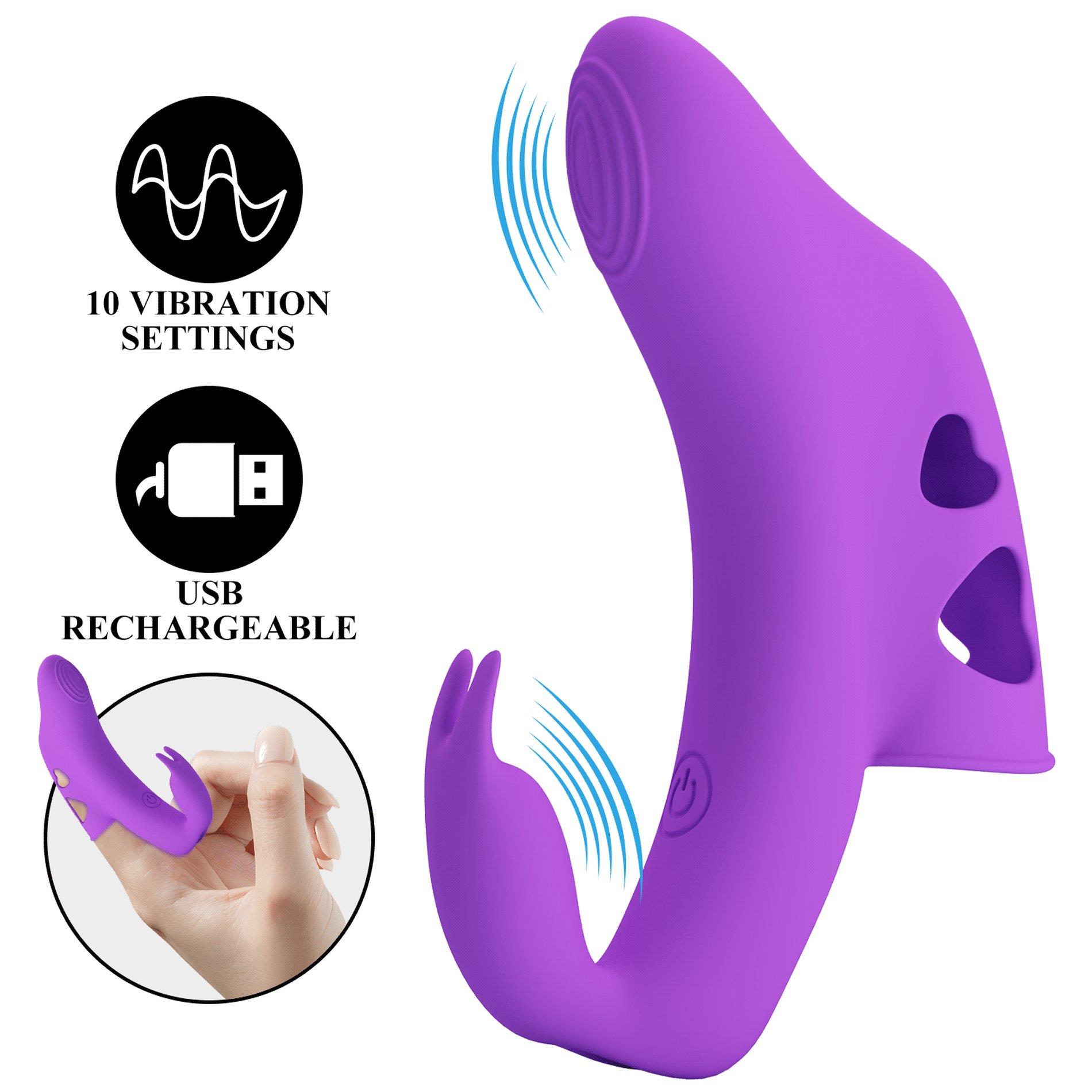Wibrator palcowy Yenna Honey Finger Pretty Love 10 wibracji - obrazek 2