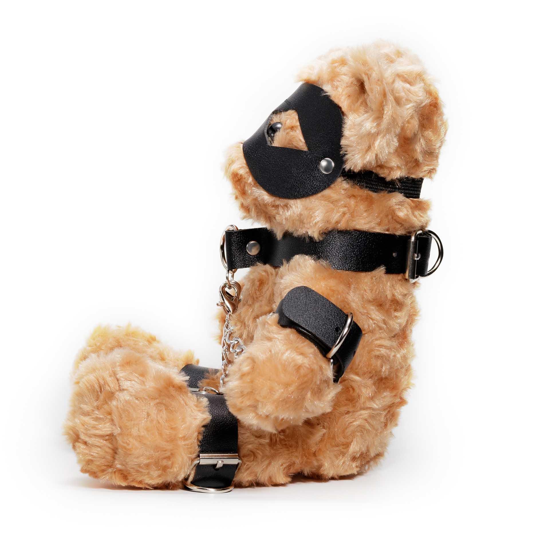 Miś bondage Crushito Crushious czarny 31 cm - obrazek 3