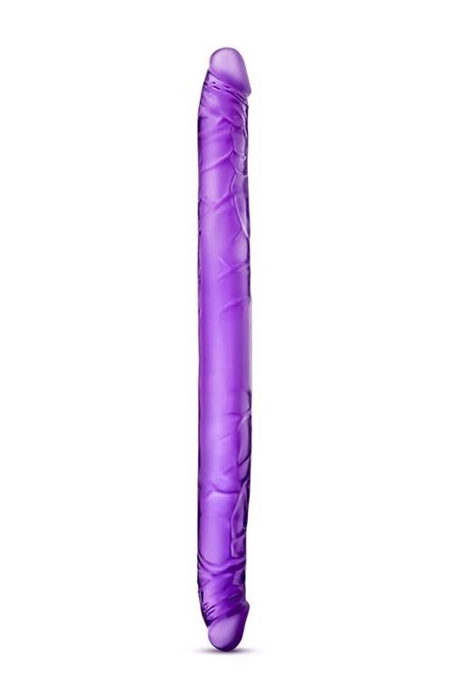 Dildo podwójne fioletowe 41 cm Blush B Yours - obrazek 3