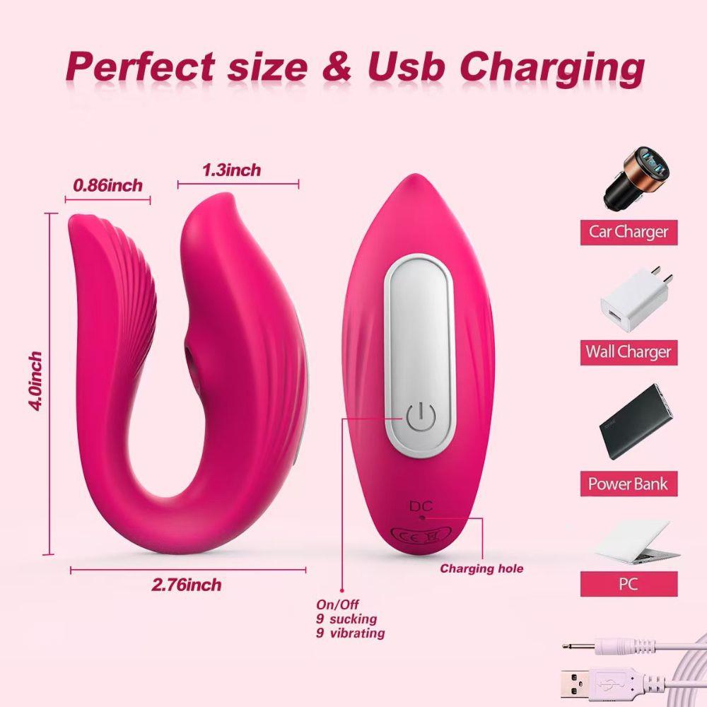 Wibrator przenośny sterowany aplikacją Lyla różowy silikonowy USB - obrazek 2