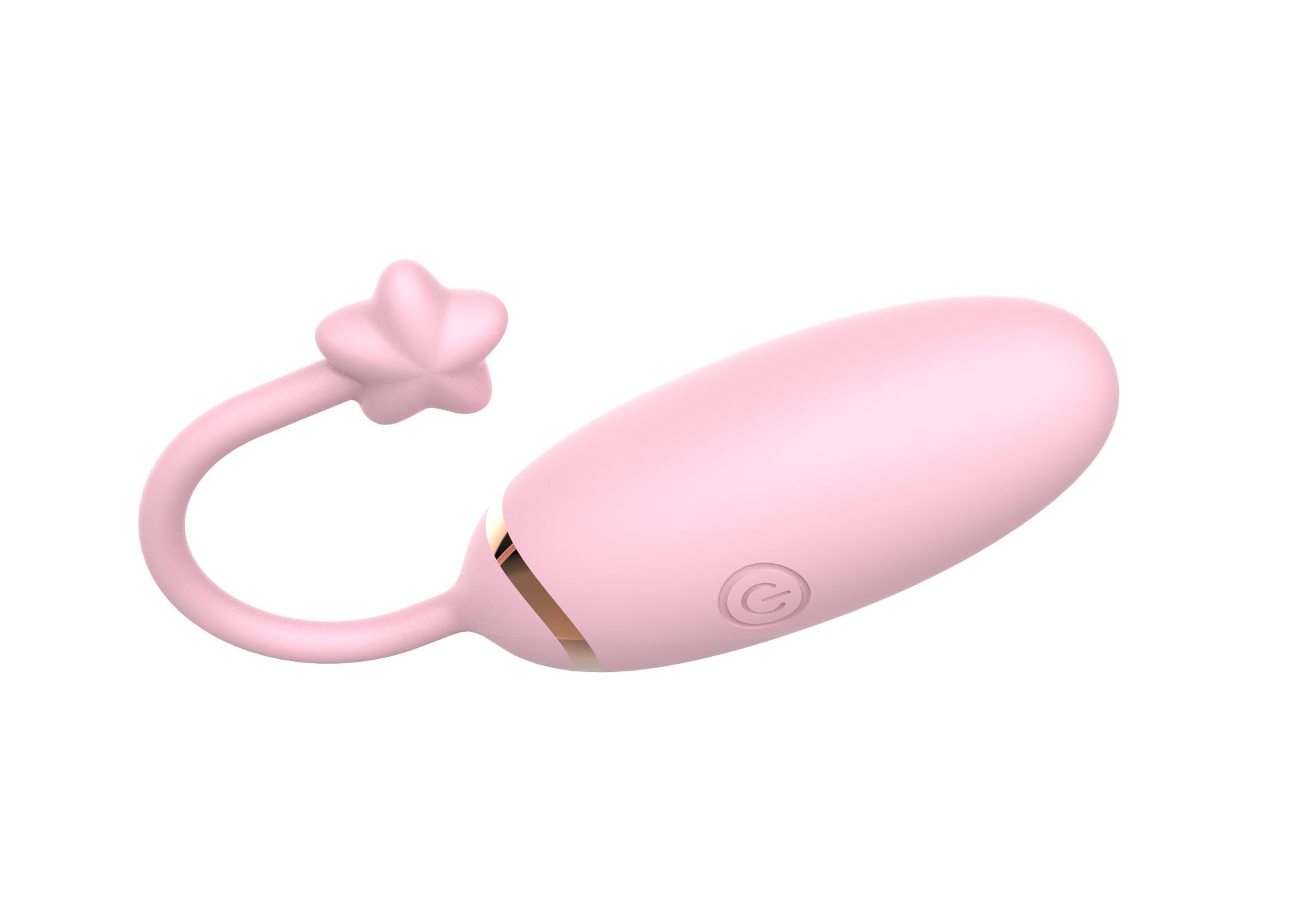 Jajko wibrujące z aplikacją B Series Cute silikonowe 8 cm - obrazek 2