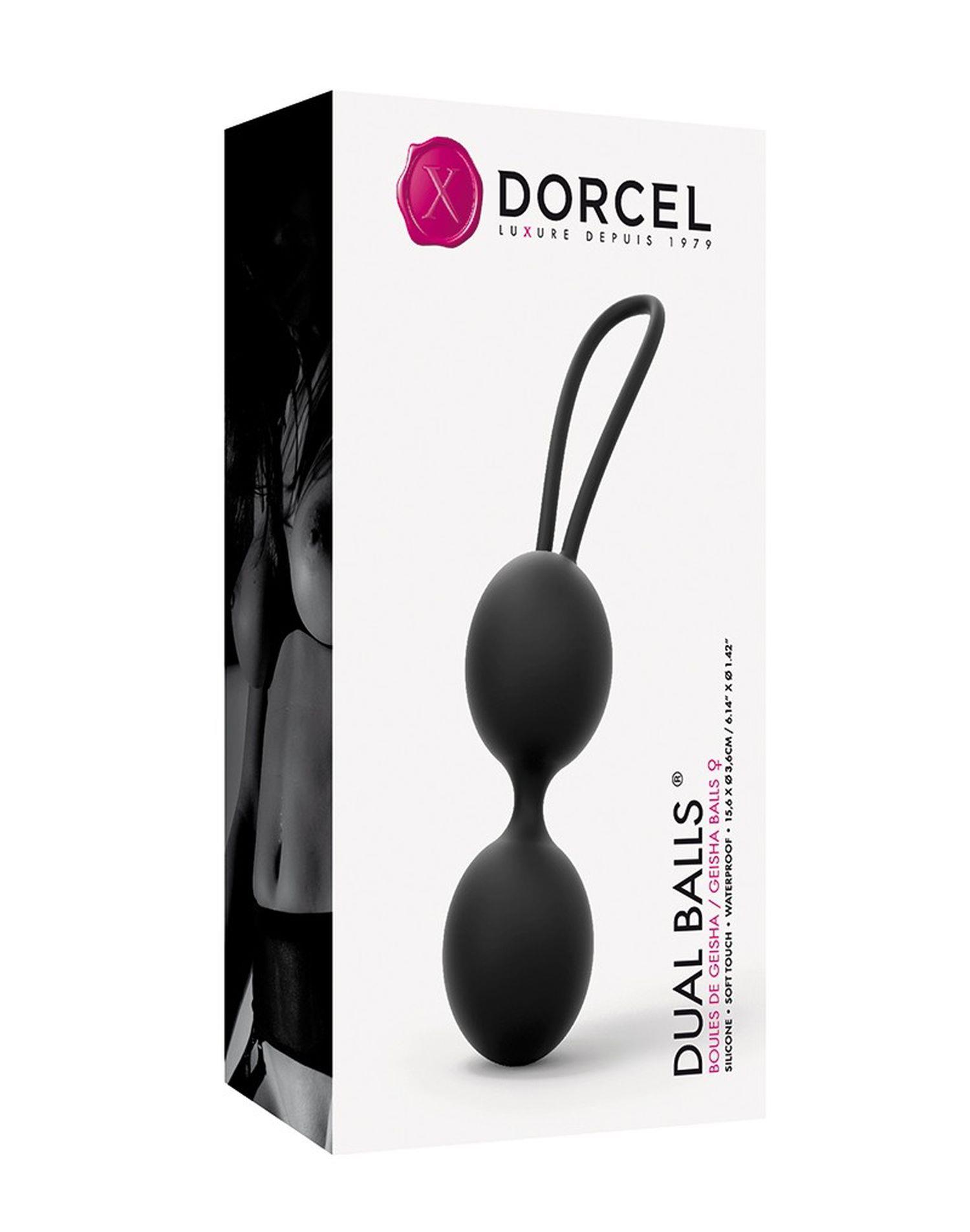 Kulki gejszy Dorcel Dual Balls Noir silikonowe - obrazek 4