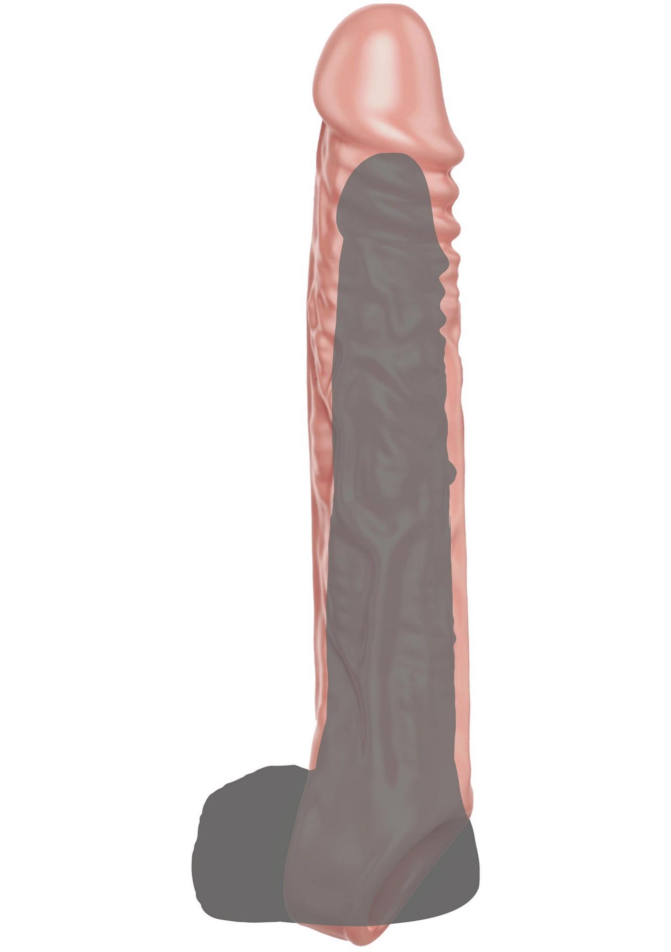 Nakładka erekcyjna ToyJoy Get Real Large 19 cm TPE - obrazek 3