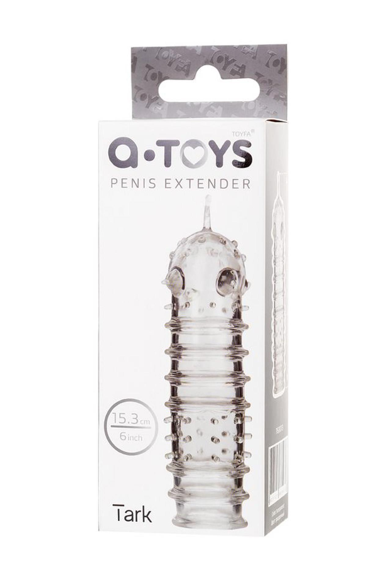 Osłona na penisa transparentna TPR A-Toys 15 cm - obrazek 6