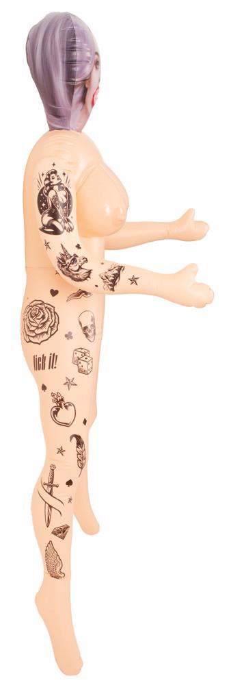 Dmuchana lalka miłosna NaughtyDollz z tatuażami 152 cm - obrazek 2